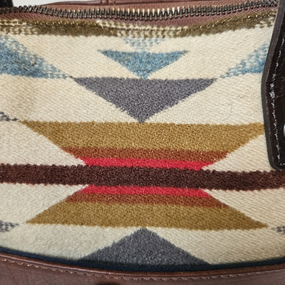 NWOT Pendleton Trail Wyeth Dome Purse & Coin Purse - Leather & Wool - Picture 5 of 15